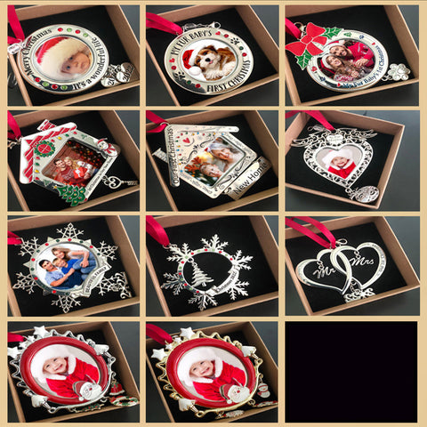       ChristmasMetalPhotoFrameHangingCustomizedChristmasTreeDecorations-Veeddydropshipping-2