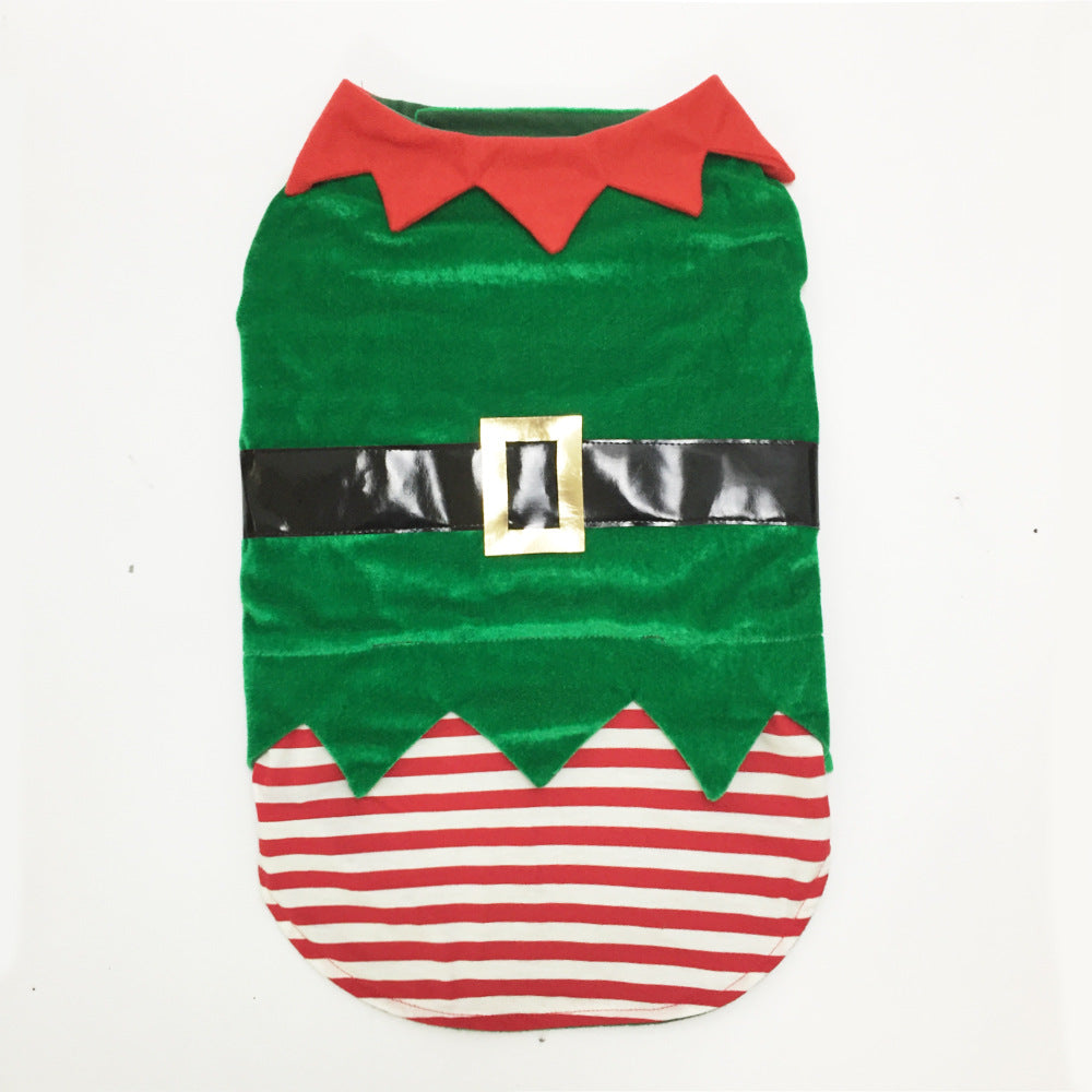    ChristmasPetClothesGreenElfPetDogChristmasCostumes-Veeddydropshipping-4