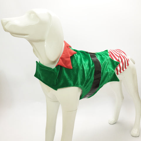    ChristmasPetClothesGreenElfPetDogChristmasCostumes-Veeddydropshipping-9