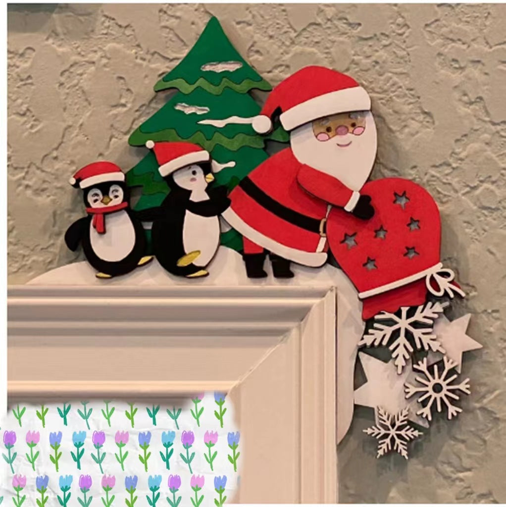 ChristmasPresentChristmasDoorWoodFrameDecorationCraftsListing-Veeddydropshipping-9