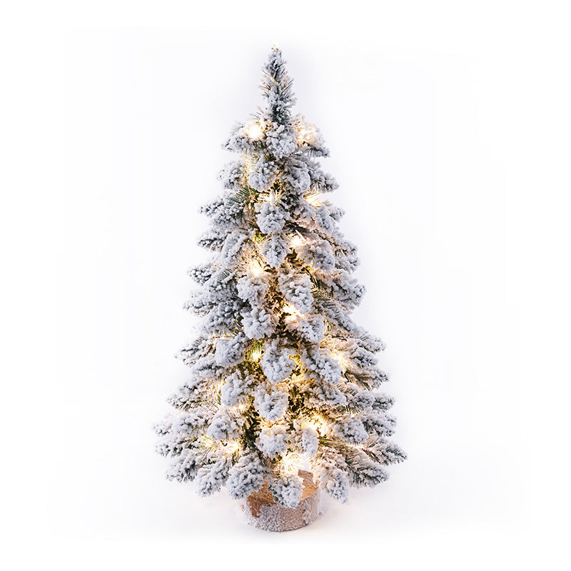    ChristmasSmallFlockingTreeMiniChristmasTree-Veeddydropshipping-10