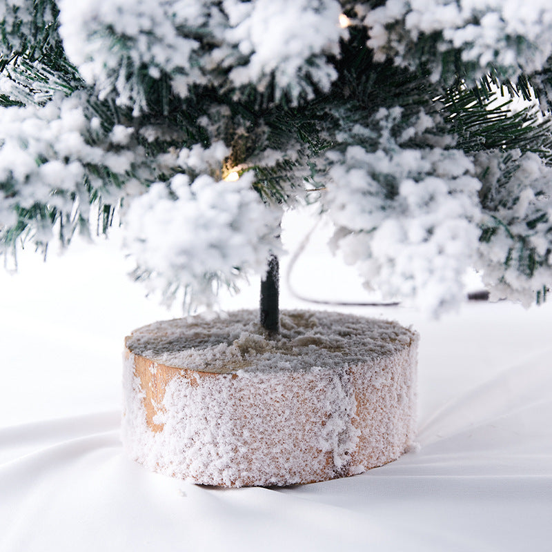       ChristmasSmallFlockingTreeMiniChristmasTree-Veeddydropshipping-4