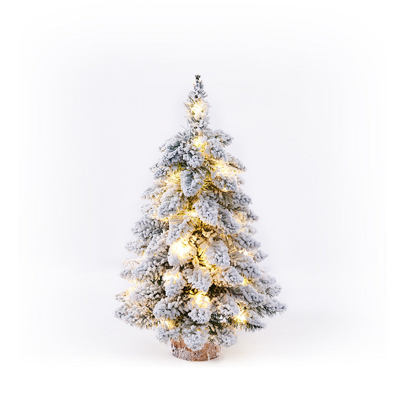       ChristmasSmallFlockingTreeMiniChristmasTree-Veeddydropshipping-9