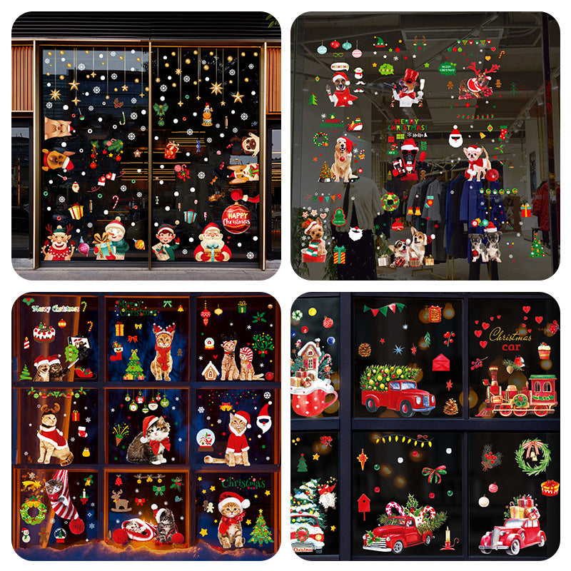 ChristmasStickersSantaClausSnowflakeDecalsStaticGlassWindowStickers-Veeddydropshipping-1