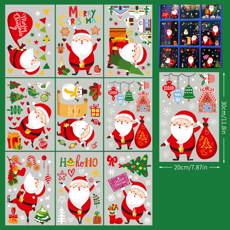 ChristmasStickersSantaClausSnowflakeDecalsStaticGlassWindowStickers-Veeddydropshipping-10