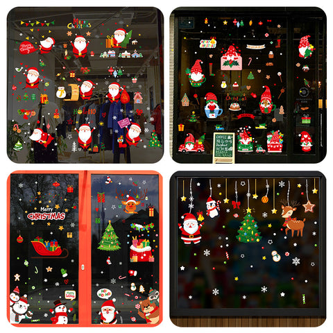    ChristmasStickersSantaClausSnowflakeDecalsStaticGlassWindowStickers-Veeddydropshipping-2