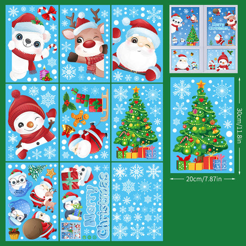    ChristmasStickersSantaClausSnowflakeDecalsStaticGlassWindowStickers-Veeddydropshipping-5