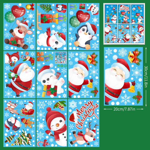    ChristmasStickersSantaClausSnowflakeDecalsStaticGlassWindowStickers-Veeddydropshipping-6