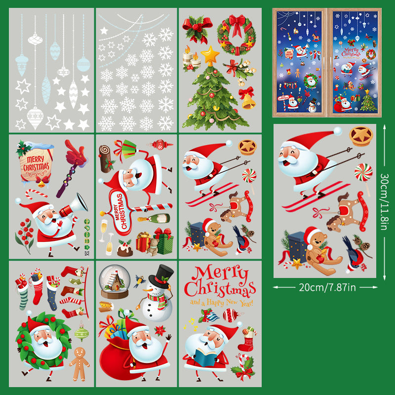    ChristmasStickersSantaClausSnowflakeDecalsStaticGlassWindowStickers-Veeddydropshipping-7