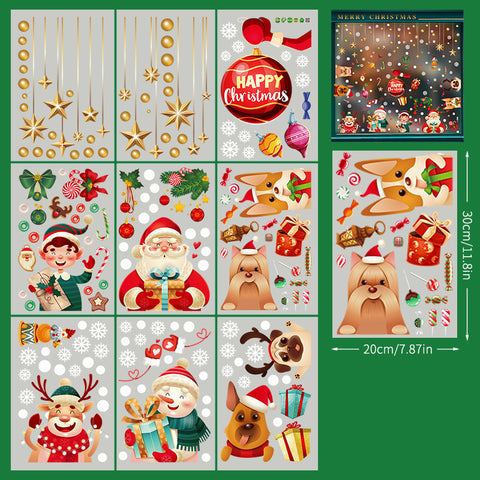    ChristmasStickersSantaClausSnowflakeDecalsStaticGlassWindowStickers-Veeddydropshipping-9
