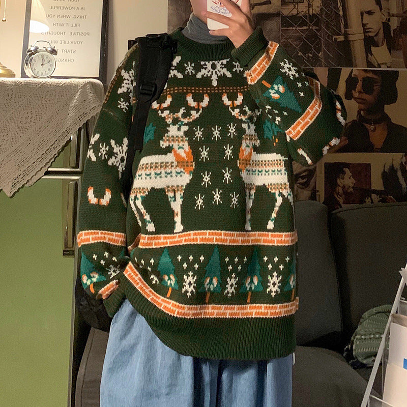    ChristmasSweaterWinterHongKongStyleLooseCouple_sClothing-Veeddydropshipping-10