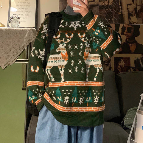    ChristmasSweaterWinterHongKongStyleLooseCouple_sClothing-Veeddydropshipping-10