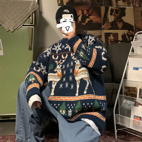   ChristmasSweaterWinterHongKongStyleLooseCouple_sClothing-Veeddydropshipping-2