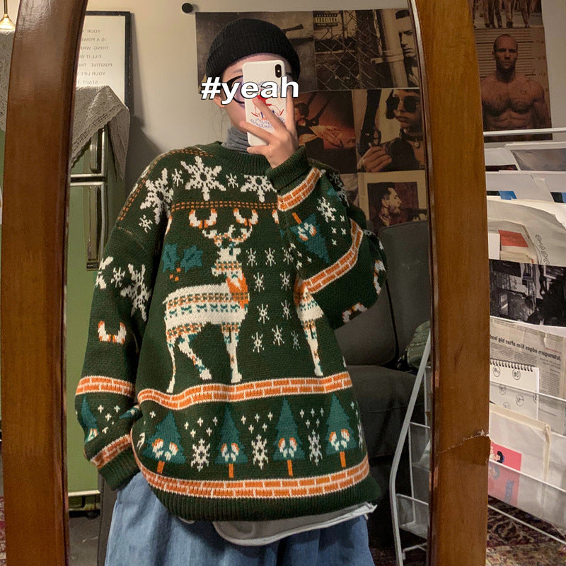       ChristmasSweaterWinterHongKongStyleLooseCouple_sClothing-Veeddydropshipping-3