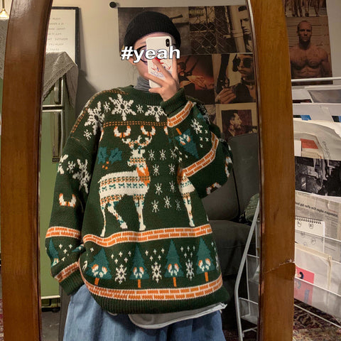       ChristmasSweaterWinterHongKongStyleLooseCouple_sClothing-Veeddydropshipping-3