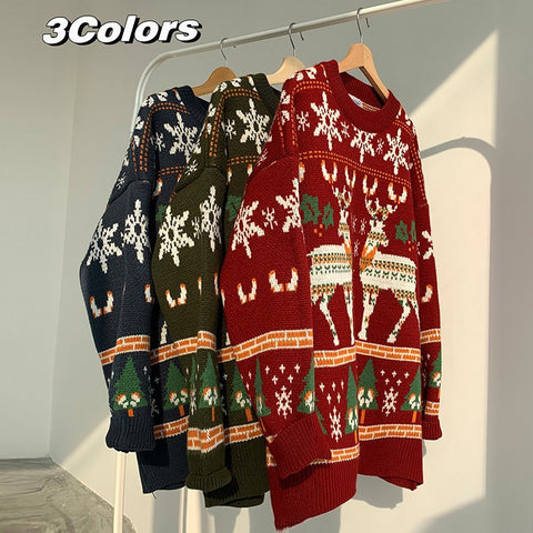    ChristmasSweaterWinterHongKongStyleLooseCouple_sClothing-Veeddydropshipping-6