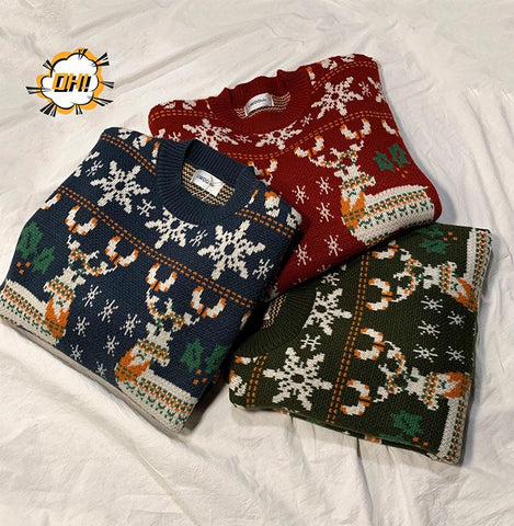    ChristmasSweaterWinterHongKongStyleLooseCouple_sClothing-Veeddydropshipping-7