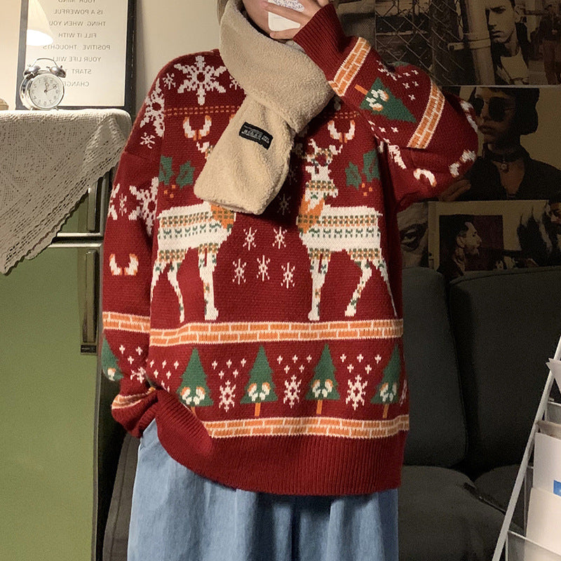    ChristmasSweaterWinterHongKongStyleLooseCouple_sClothing-Veeddydropshipping-9