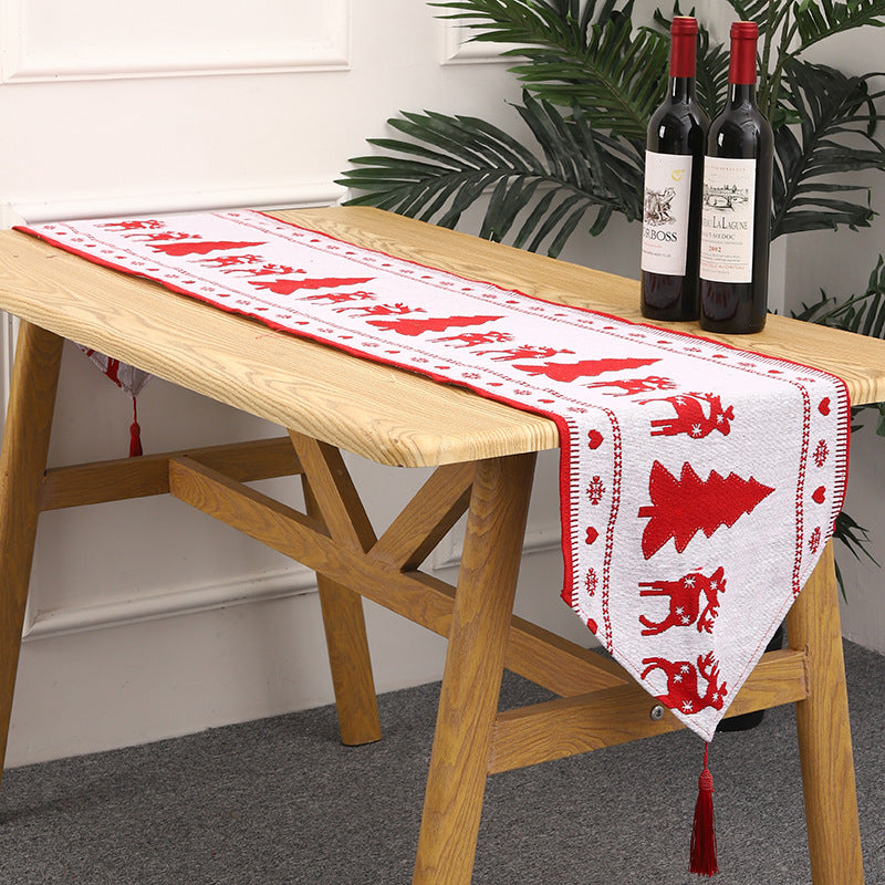 ChristmasTableRunnerFatherChristmasDecorationHomeDressing-Veeddydropshipping-10