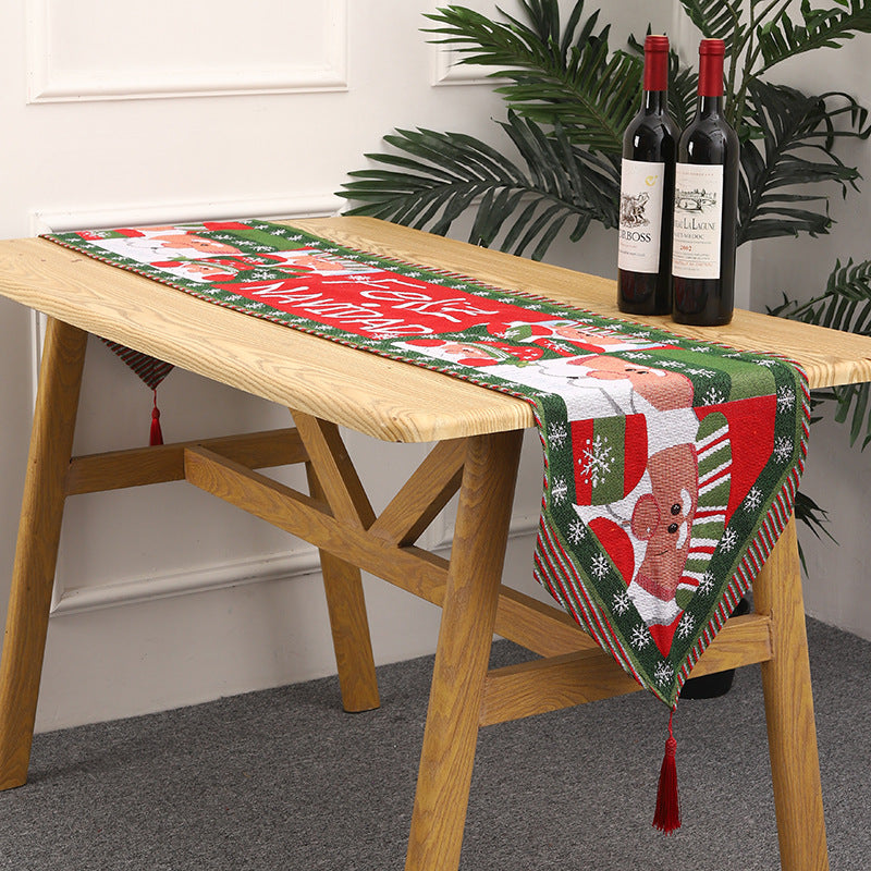       ChristmasTableRunnerFatherChristmasDecorationHomeDressing-Veeddydropshipping-6