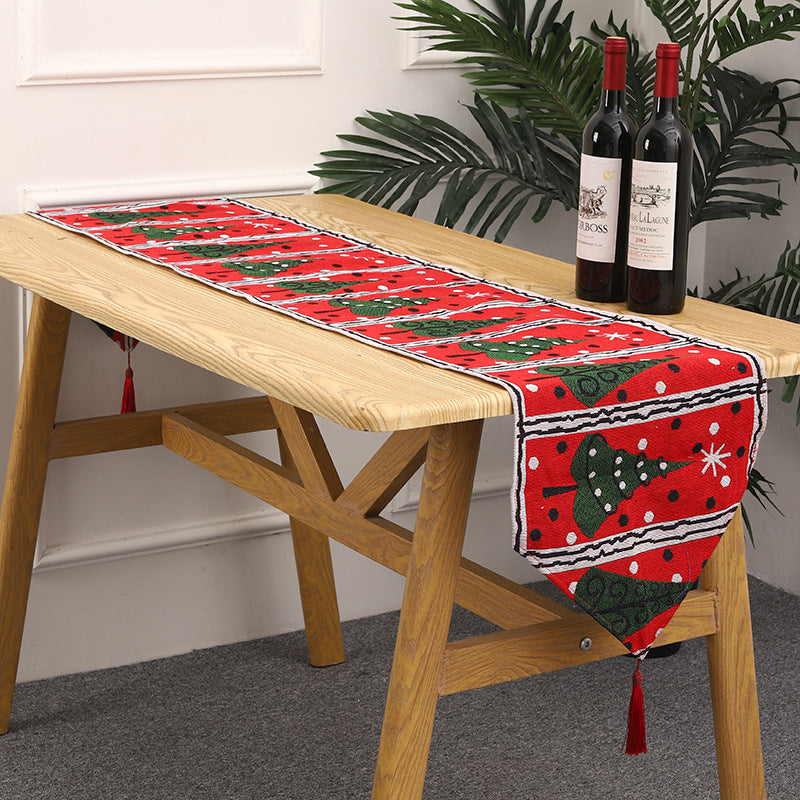       ChristmasTableRunnerFatherChristmasDecorationHomeDressing-Veeddydropshipping-7