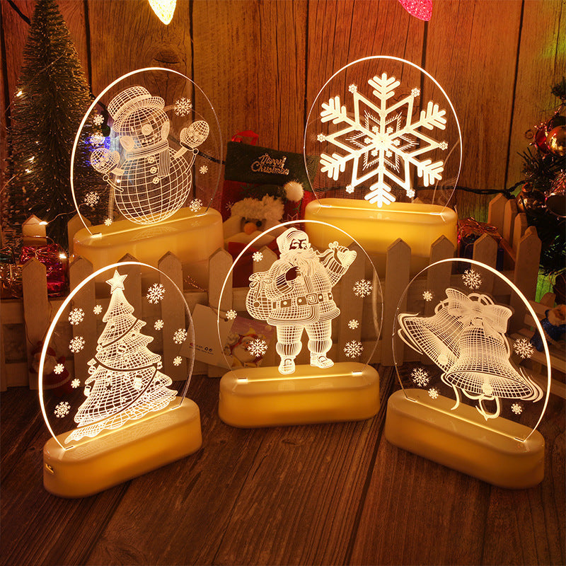    ChristmasThemeSantaTreeSnowmanNightLightDecoration-Veeddydropshipping-1