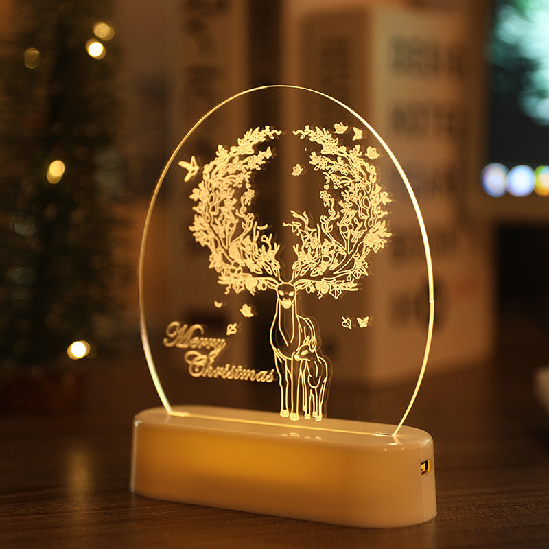       ChristmasThemeSantaTreeSnowmanNightLightDecoration-Veeddydropshipping-10