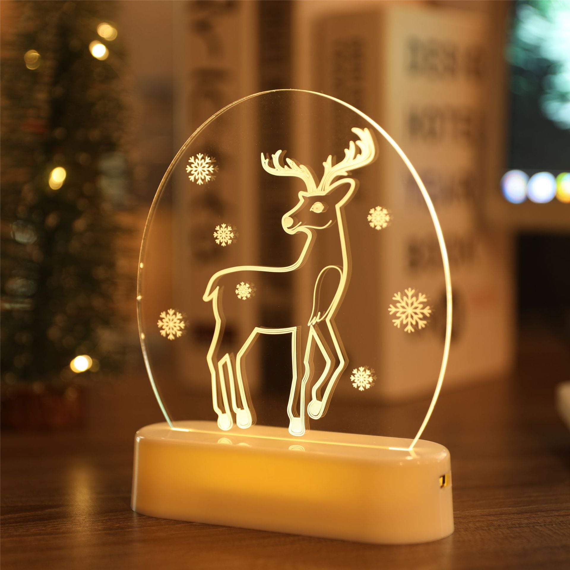       ChristmasThemeSantaTreeSnowmanNightLightDecoration-Veeddydropshipping-12