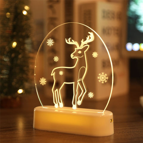       ChristmasThemeSantaTreeSnowmanNightLightDecoration-Veeddydropshipping-12