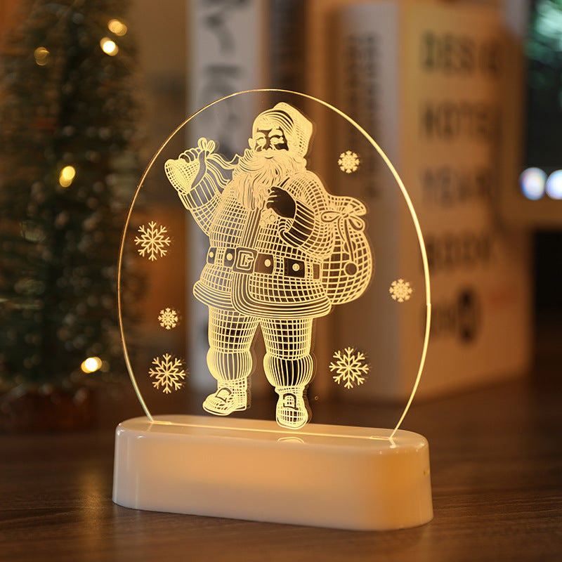 ChristmasThemeSantaTreeSnowmanNightLightDecoration-Veeddydropshipping-4