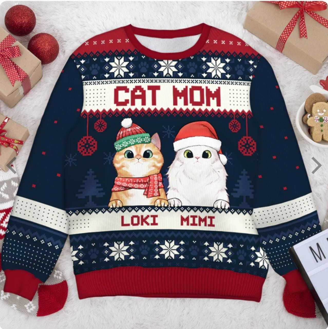    ChristmasTotoroDigitalPrintCrewNeckSweatshirt-Veeddydropshipping-1