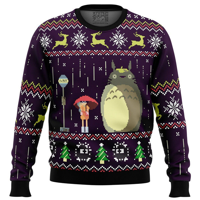     ChristmasTotoroDigitalPrintCrewNeckSweatshirt-Veeddydropshipping-8