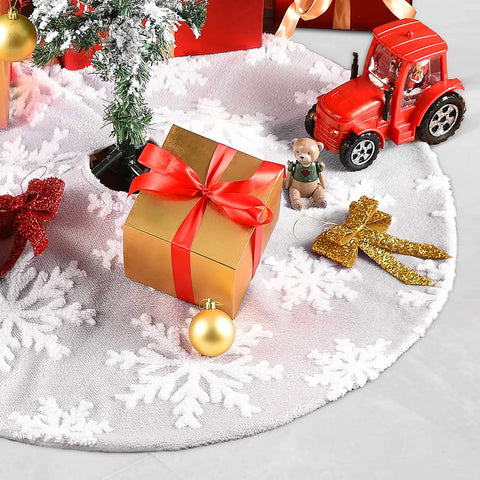    ChristmasTreeDecorationPlushSnowflakeDoubleTreeSkirt-Veeddydropshipping-1