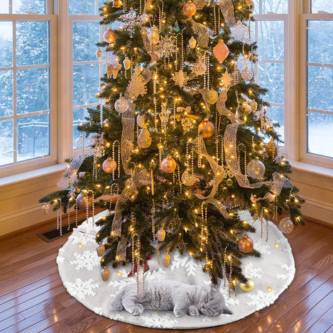    ChristmasTreeDecorationPlushSnowflakeDoubleTreeSkirt-Veeddydropshipping-3