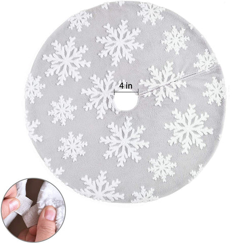    ChristmasTreeDecorationPlushSnowflakeDoubleTreeSkirt-Veeddydropshipping-7