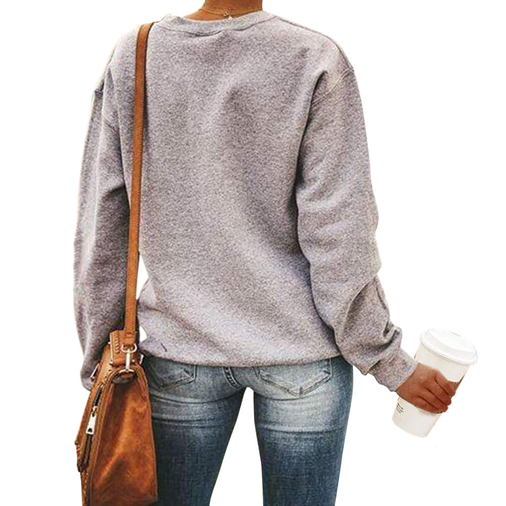       ChristmasTreePatternPrintedRoundNeckLongSleevePulloverSweatshirt-Veeddydropshipping-3