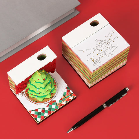       ChristmasTreeStickyNotesPaperCarvingChristmasTreeDecorations-Veeddydropshipping-2