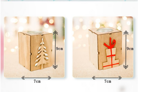    ChristmasWoodenCandleHolderDecorativeOrnamentWithCandles-Veeddydropshipping-3