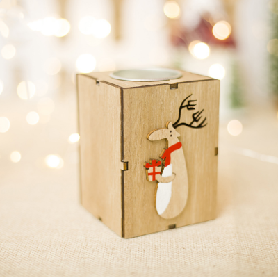    ChristmasWoodenCandleHolderDecorativeOrnamentWithCandles-Veeddydropshipping-7