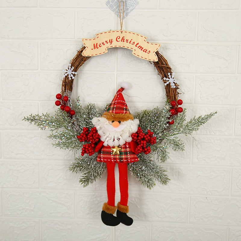    ChristmasWreathChristmasHandmadeWreathRattanWallDecoration-Veeddydropshipping-2