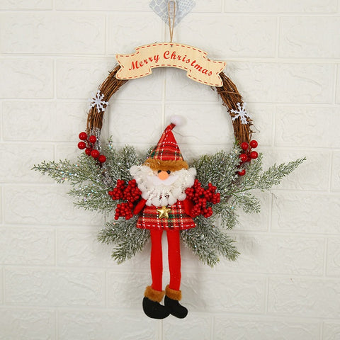    ChristmasWreathChristmasHandmadeWreathRattanWallDecoration-Veeddydropshipping-2
