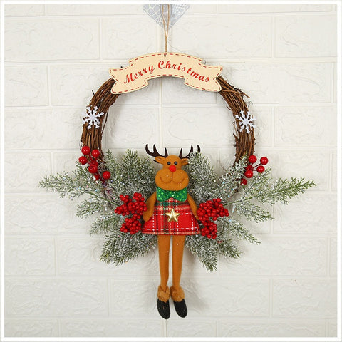       ChristmasWreathChristmasHandmadeWreathRattanWallDecoration-Veeddydropshipping-4