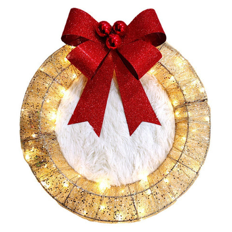    ChristmasWreathMetalGlowWreathLEDWarmLightsChristmasDecorations-Veeddydropshipping-7