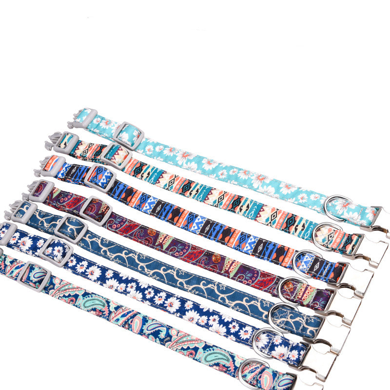       ColorfulPrintedPetCollarAnti-LostEngravedDogCollar-Veeddydropshipping-2