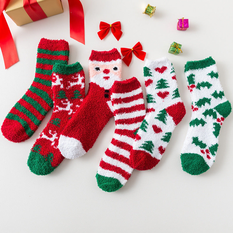 CoralVelvetSocksWinterThickenedChristmasModelsSleepSocks-Veeddydropshipping-2