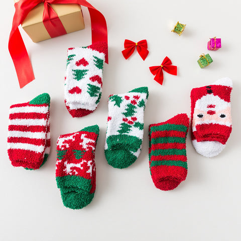     CoralVelvetSocksWinterThickenedChristmasModelsSleepSocks-Veeddydropshipping-3