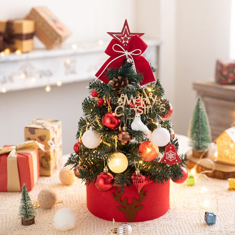       DIYChristmasTreeHomeUseSmallFlockingChristmasTreeSet-Veeddydropshipping-10