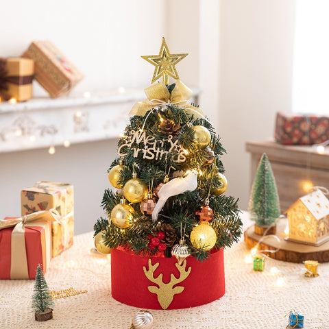    DIYChristmasTreeHomeUseSmallFlockingChristmasTreeSet-Veeddydropshipping-11