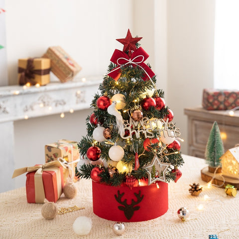    DIYChristmasTreeHomeUseSmallFlockingChristmasTreeSet-Veeddydropshipping-13