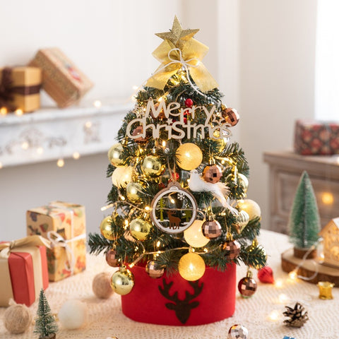       DIYChristmasTreeHomeUseSmallFlockingChristmasTreeSet-Veeddydropshipping-14